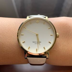 Kate Spade Black and White Striped Watch